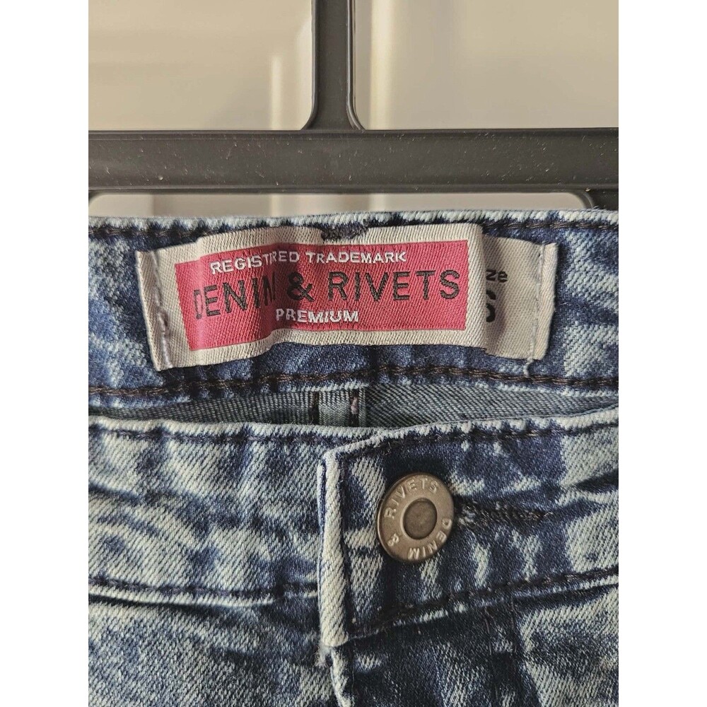 Brooklyn's Best Denim & Rivets Jeans‎ Size 6 Boys Acid Wash Moto Biker Stretch - Picture 8 of 12